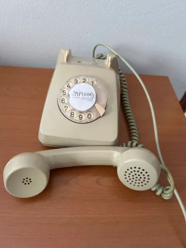 Telefone Antigo Siemens de Disco - Funcionando - Sistema Telebrás (1979)