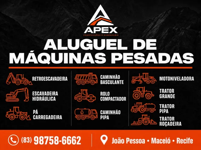 ALUGUEL DE MÁQUINAS PESADAS