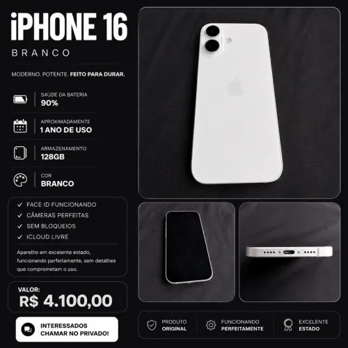 iPhone 16 Branco