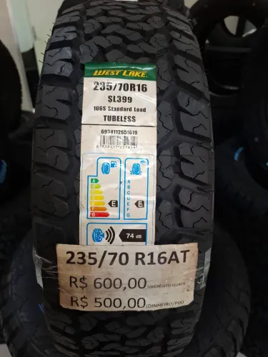 PNEU 235/70/16 AT WESTLAKE R$ 499,99 NO DINHEIRO OU PIX