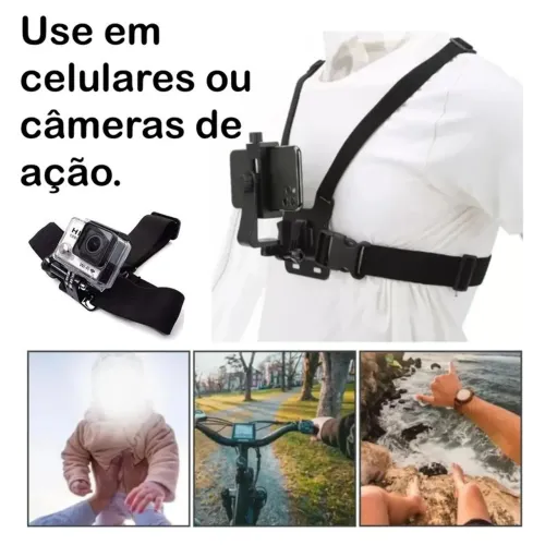 Suporte de peito para celular