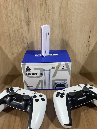 Game Stick M15 Plus 4K Original - 2 Controles Sem Fio