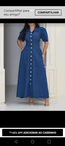 Vestido longo Gean M 38