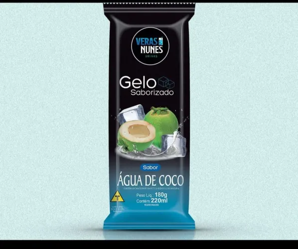 Gelo Saborizado Água de Coco - Veras Nunes
