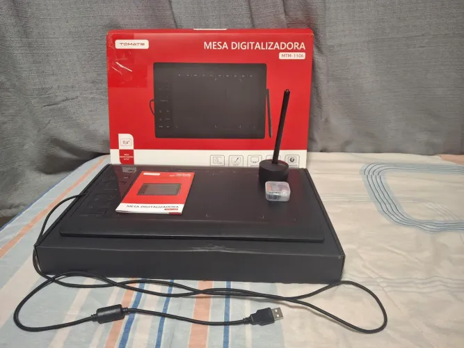 Mesa DigitalizadoraTOMATE 11,6" Alta Precisão e Sensibilidade ao Toque Para Desenho/Edição