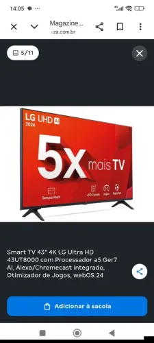 VENDO TV NOVA