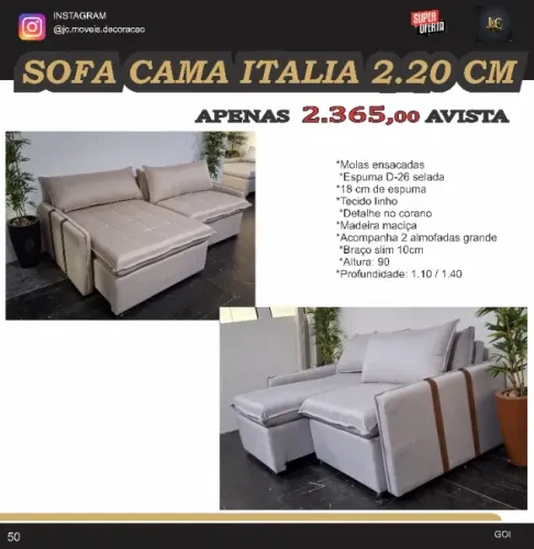 SOFA CAMA ITALIA 2,20M