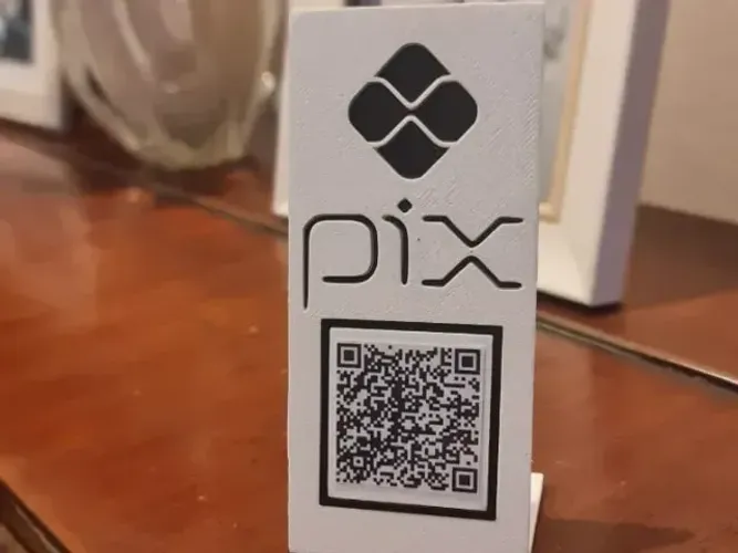 Placa Pix QR Code para Pagamento 