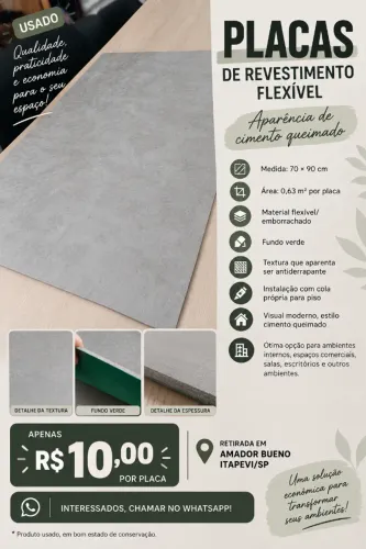 Placas de Revestimento Flexivel