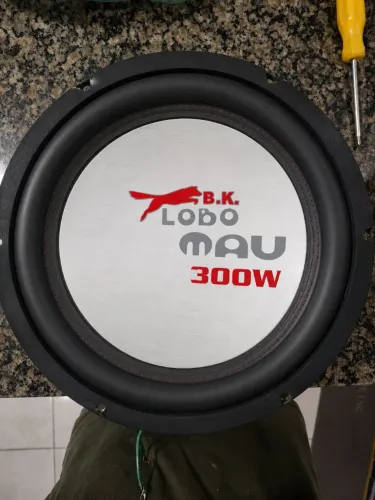 Auto falante Subwoofer 12 polegadas 300 RMS bobina dupla B.k