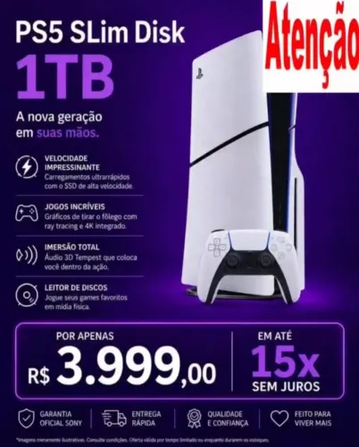 Ps5 Lacrado !!! Novo!!! Nota fiscal