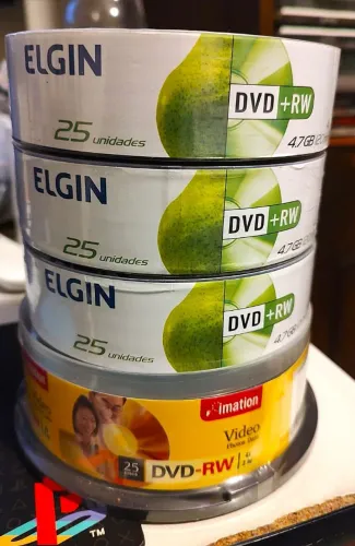DVDs da marca Elgin (DVD+RW) e Imation (DVD-RW) VENDO FRACIONADO