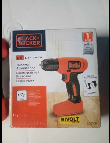 Parafusadeira e furadeira black Decker 