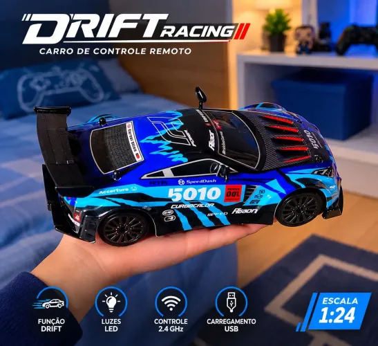 Carro de Controle Remoto Drift Racing