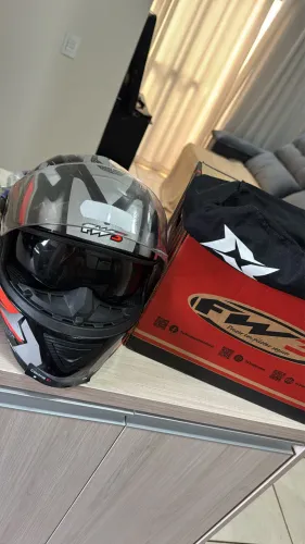 Capacete fw3 gtx fox grafite
