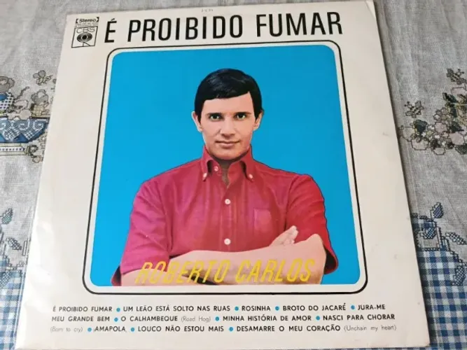 LP (Disco de vinil) Roberto Carlos: É proibido fumar - novíssimo!