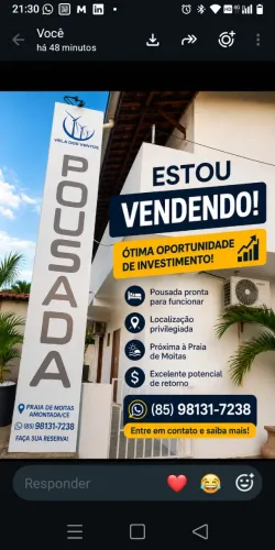 Pousada Ótima oportunidade, com 20 aptos com suite + 1 aptos sem suite, com área de lazer