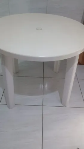 Mesa redonda 90x90 desmontável