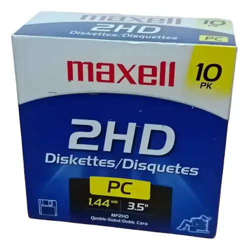 Disquetes 1.44mb 3,5 2hd Maxell (caixa Lacrada)