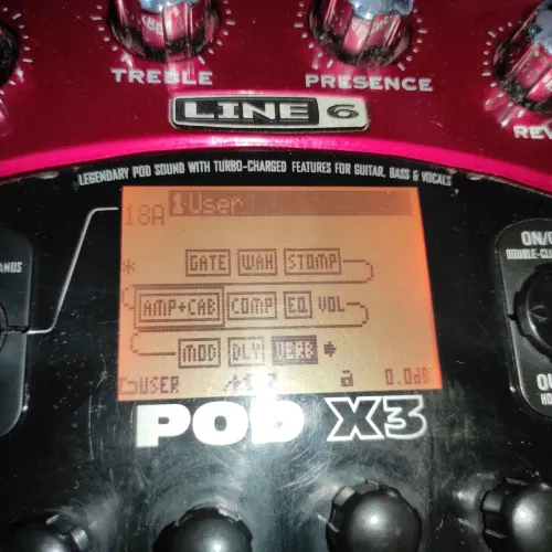 Pedaleira pod x3 feijão