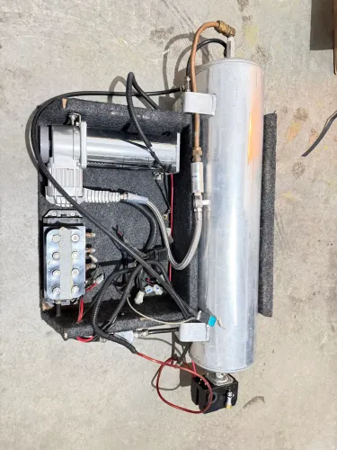Kit suspensão a ar, Cilindro, compressor e gerenciador 