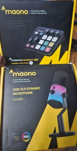 Microfone Maono Pd100x + CASTER G1