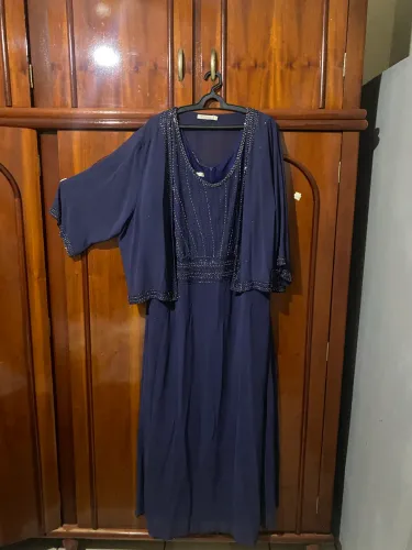 Vestido Elegante Azul plus size