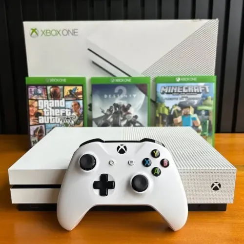 Xbox One S 1TB Seminovo com Garantia e Caixa Original - Impecável