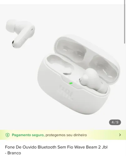 fone jbl wave beam 2 original