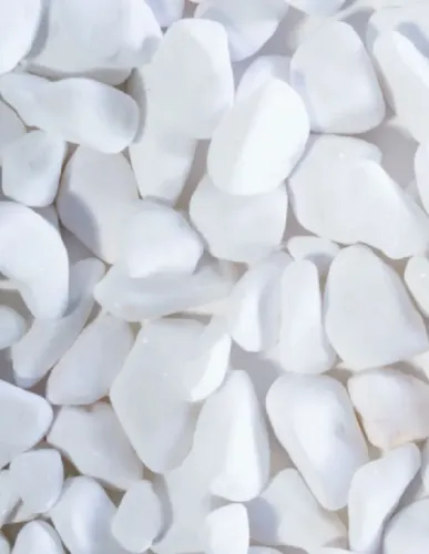 Seixo branco/ dolomita/ pedra para decoração de jardin