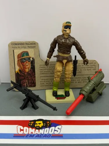 Comandos em Ação Estrela Rampart Comando Rajada - 1993 - Gi joe