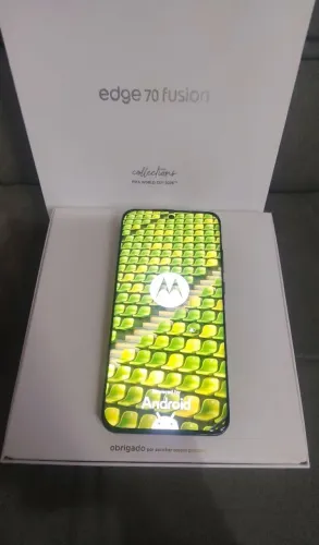 Moto Edge 70 fusion banhado Ouro 24k NOVO - 256GB, 8+16GB RAM