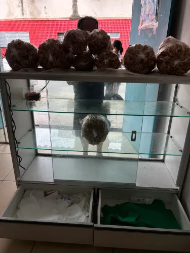 Balcão de vidro