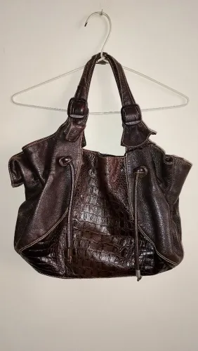 Bolsa couro legítimo swains média