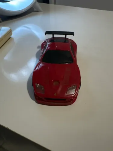 Miniatura Ferrari 575 Gtc Shell V Power 1:38 Mattel 12 Cm