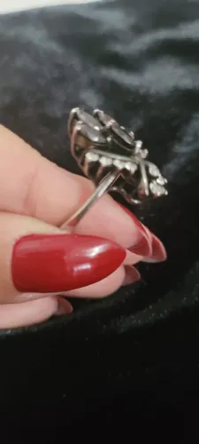 Anel de prata 925 com zirconias