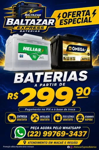 Bateria para carro, moto, caminhão...