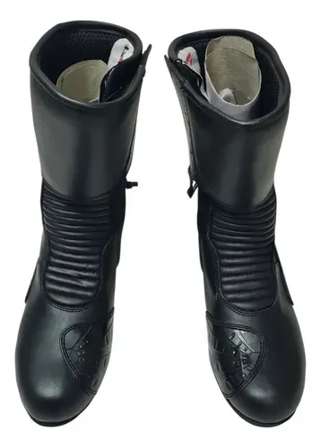 Bota Motociclismo Dragon Rider Masc. Preta Black C/ Det 0163 Preto Black 43