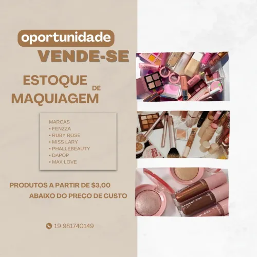 Estoque de maquiagem
