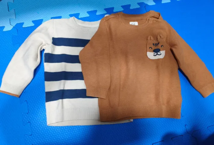 5 peças de roupa infantil masculino 12/18