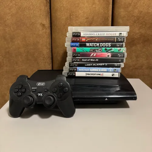 PS3 Super Slim com 10 Jogos