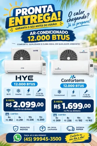 Ar condicionado novo na caixa lacrado 