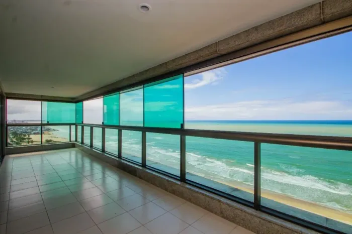 Apartamento para locação no Edf. José Eustácio Vieira, no Pina  278m², 4 suítes, vista pan