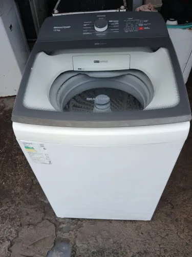 MAQUINA DE LAVAR ROUPAS BRASTEMP 12KGS  CESTO INOX 
