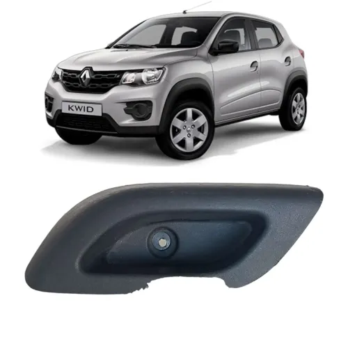 Puxador Interno Porta Dianteira Esquerda Renault Kwid 21/22 Preto