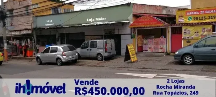 Prédio para Venda com 2 Lojas Comerciais no Centro Comercial de Rocha Miranda