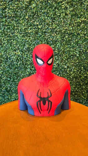 Balde pipoca Busto Homem Aranha