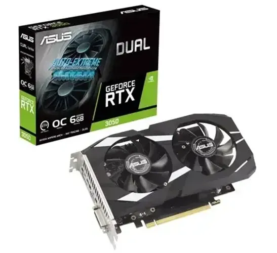 Placa de Video GeForce RTX3050 ASUS 6GB DDR6