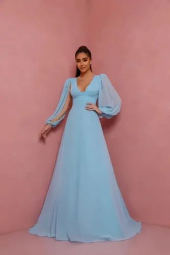 Vestido festa azul serenity