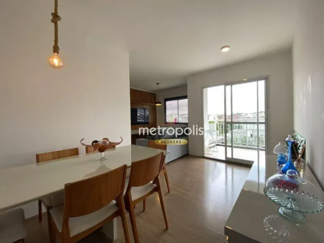 Apartamento com 2 dormitórios para alugar, 68 m² por R$ 6.360,00/mês - Cerâmica - São Caet